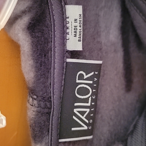 Valor collective men's camo fleece hoodie w 2 pockets - Picture 3 of 8